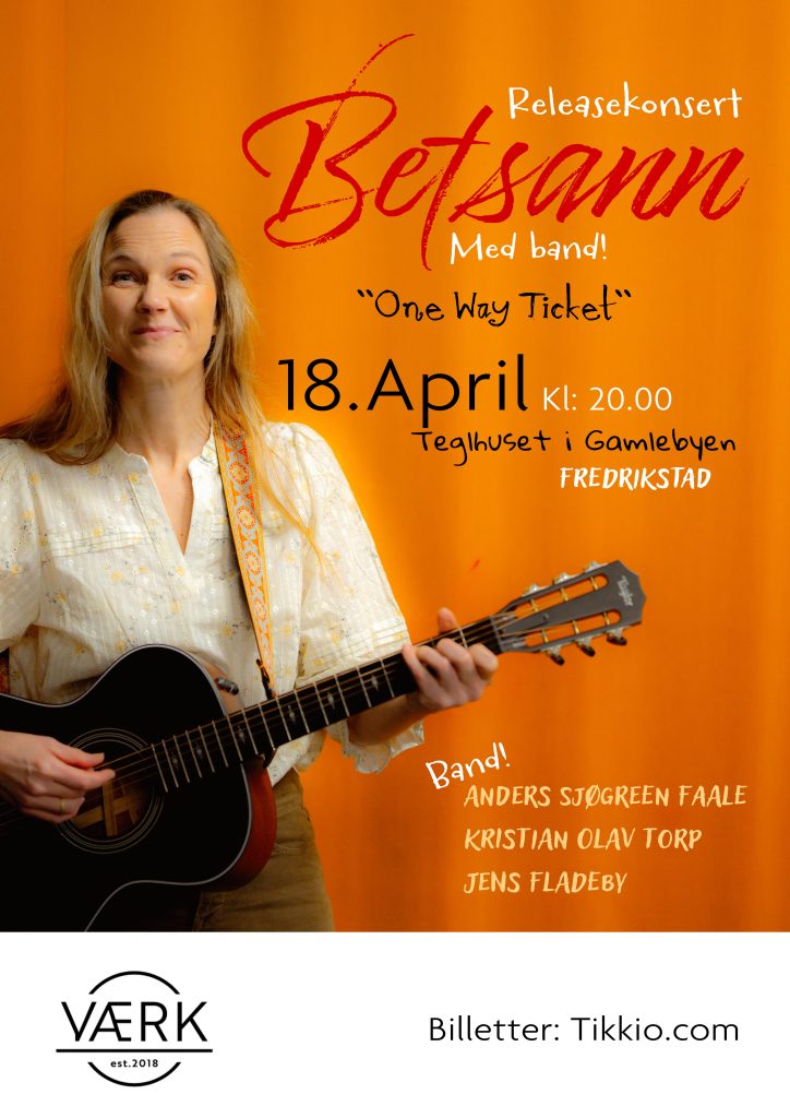 Betsann – Releasekonsert med band på Teglhuset